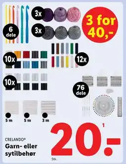 Lidl Garn- eller sytilbehør, DKK 20 tilbud