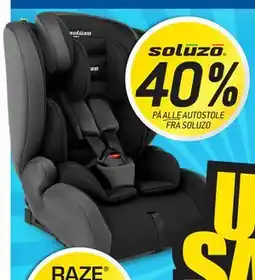 Thansen 40% PÅ ALLE AUTOSTOLE FRA SOLUZO tilbud