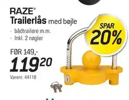 Thansen Trailerlås, DKK 119.2 tilbud