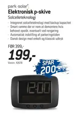 Thansen Elektronisk p-skive, DKK 199 tilbud