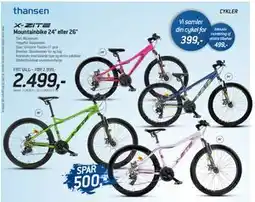 Thansen Mountainbike 24 eller 26, DKK 2499 tilbud