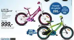 Thansen Børnecykel 16, DKK 999 tilbud