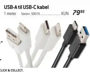 Thansen USB-A til USB-C kabel, DKK 79.95 tilbud