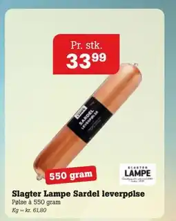 Poetzsch Padborg Slagter Lampe Sardel leverpølse, DKK 33.99 tilbud