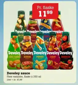 Poetzsch Padborg Develey sauce, DKK 11.99 tilbud