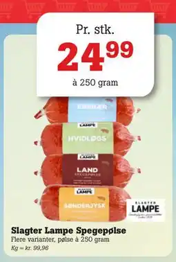 Poetzsch Padborg Slagter Lampe Spegepølse, DKK 24.99 tilbud