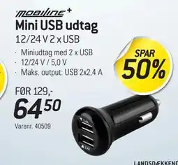 Thansen Mini USB udtag, DKK 64.5 tilbud