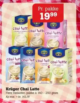 Poetzsch Padborg Krüger Chai Latte, DKK 19.99 tilbud