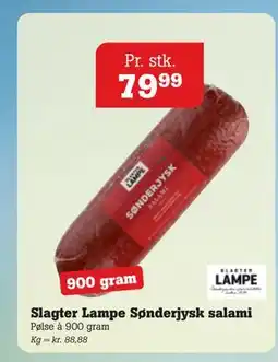 Poetzsch Padborg Slagter Lampe Sønderjysk salami, DKK 79.99 tilbud