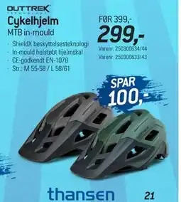 Thansen Cykelhjelm, DKK 299 tilbud