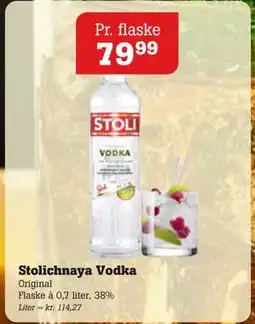 Poetzsch Padborg Stolichnaya Vodka, DKK 79.99 tilbud