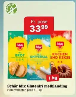 Poetzsch Padborg Schär Mix Glutenfri melblanding, DKK 33.99 tilbud