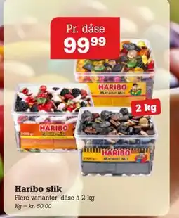 Poetzsch Padborg Haribo slik, DKK 99.99 tilbud