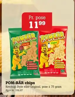 Poetzsch Padborg POM-BÄR chips, DKK 11.99 tilbud