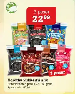 Poetzsch Padborg Nordthy Sukkerfri slik, DKK 22.99 tilbud