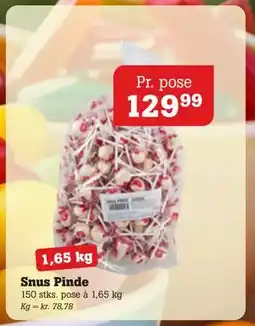 Poetzsch Padborg Snus Pinde, DKK 129.99 tilbud