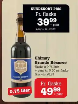 Poetzsch Padborg Chimay Grande Réserve, DKK 49.99, Medlemspris tilbud