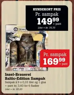 Poetzsch Padborg Insel-Brauerei Baltic-Edition Sampak, DKK 169.99, Medlemspris tilbud