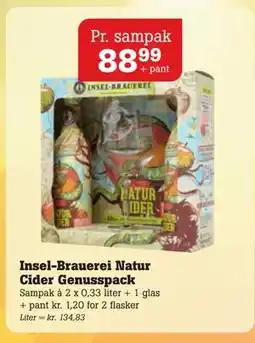 Poetzsch Padborg Insel-Brauerei Natur Cider Genusspack, DKK 88.99 tilbud