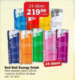 Poetzsch Padborg Red Bull Energy Drink, DKK 219.99 tilbud