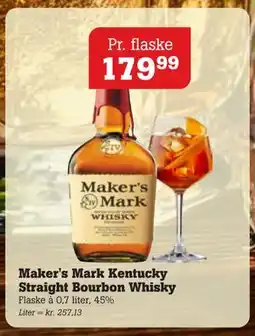 Poetzsch Padborg Maker's Mark Kentucky Straight Bourbon Whisky, DKK 179.99 tilbud