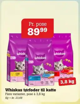 Poetzsch Padborg Whiskas tørfoder til katte, DKK 89.99 tilbud