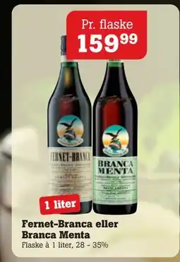 Poetzsch Padborg Fernet-Branca eller Branca Menta, DKK 159.99 tilbud