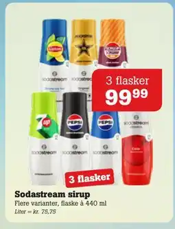 Poetzsch Padborg Sodastream sirup, DKK 99.99 tilbud