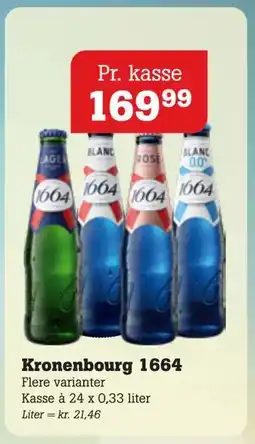 Poetzsch Padborg Kronenbourg 1664, DKK 169.99 tilbud