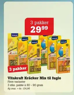 Poetzsch Padborg Vitakraft Kräcker Mix til fugle, DKK 29.99 tilbud