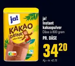 Poetzsch Padborg ja! Instant kakaopulver, DKK 34.2 tilbud