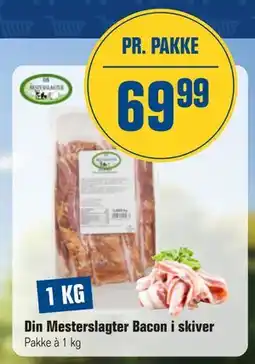 Otto Duborg Din Mesterslagter Bacon i skiver, DKK 69.99 tilbud