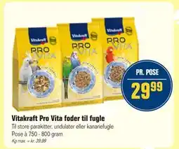 Otto Duborg Vitakraft Pro Vita foder til fugle, DKK 29.99 tilbud
