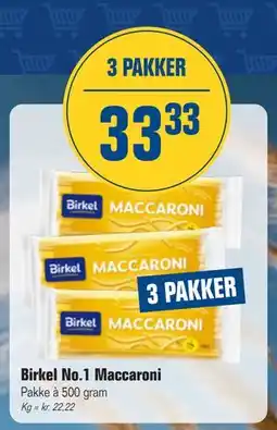 Otto Duborg Birkel No.1 Maccaroni, DKK 33.33 tilbud