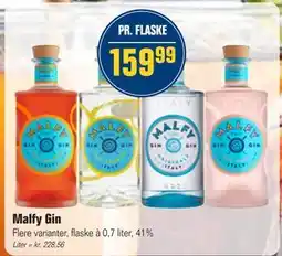 Otto Duborg Malfy Gin, DKK 159.99 tilbud