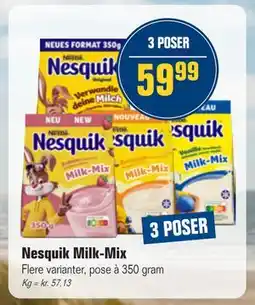 Otto Duborg Nesquik Milk-Mix, DKK 59.99 tilbud