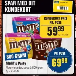 Otto Duborg M&M's Party, DKK 69.99, Medlemspris tilbud