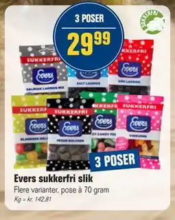 Otto Duborg Evers sukkerfri slik, DKK 29.99 tilbud