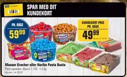 Otto Duborg Maoam Kracher eller Haribo Pasta Basta, DKK 59.99, Medlemspris tilbud