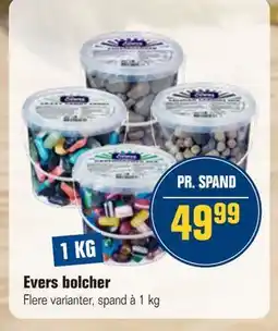 Otto Duborg Evers bolcher, DKK 49.99 tilbud