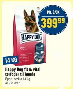 Otto Duborg Happy Dog fit & vital tørfoder til hunde, DKK 399.99 tilbud