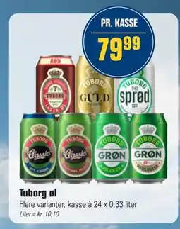 Otto Duborg Tuborg øl, DKK 79.99 tilbud