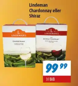 zur Krone LINDEMAN Chardonnay eller shiraz tilbud