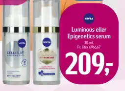 Føtex NIVEA Luminous eller epigenetics serum tilbud