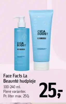 Føtex Face facts la beaunté hudpleje tilbud