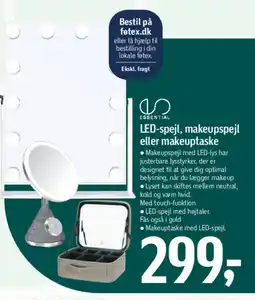 Føtex Led-spejl, makeupspejl eller makeuptaske tilbud