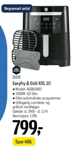 Føtex Easyfry & grill xxl 2i1 tilbud