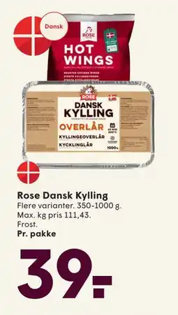 SPAR Rose Dansk Kylling, DKK 39 tilbud