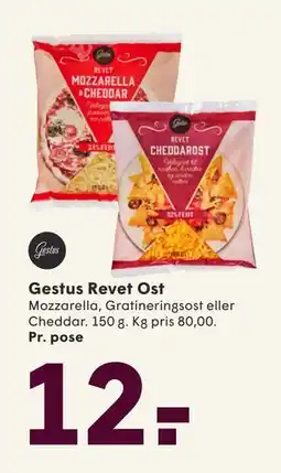 SPAR Gestus Revet Ost, DKK 12 tilbud
