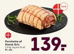 SPAR Porchetta af Dansk Gris, DKK 139 tilbud